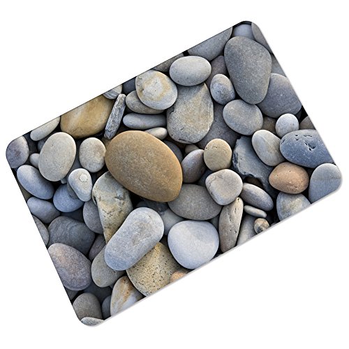 LLQ Paillasson antidérapant pour intérieur et extérieur , Caoutchouc, Galet, 40*60 cm