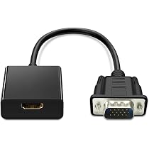 Pack Câbles VGA Et Adaptateurs - 2 Câbles VGA 6 Pieds + Adaptateurs DVI/HDMI Vers VGA