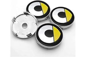 HEYCE Coprimozzo Tappi Copricerchi Ruota Coprimozzi Cerchioni coperture per mozzi 60mm per Smart Fortwo Forfour 450 451 454 453