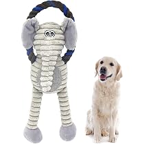 Mihachi Quietsche-Ente Hundespielzeug – Plüsch-Kauspielzeug 35,6 Cm, Für Mittlere & Große Hunde, Knisternd