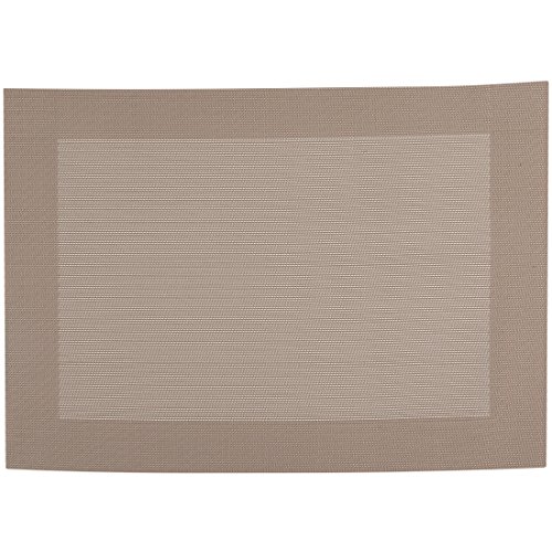 Levivo Platzset aus pflegeleichtem Gewebe, 4er-Set, taupe