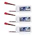 Produktbild Keenstone Lipo Akku für Syma X8C X8G X8W X8HC X8HG X8HW, Holy Stone HS300, HS400, JXD 506G, 7.4V 2200mAh 30C (3er Pack)