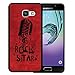 Produktbild WoowCase Samsung Galaxy A3 2016 Hülle, Handyhülle Silikon für [ Samsung Galaxy A3 2016 ] Rock Star Mikrofon Handytasche Handy Cover Case Schutzhülle Flexible TPU - Schwarz