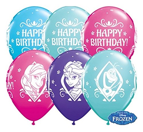 10 Luftballons Frozen Happy Birthday 26cm