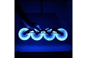 Altsuceser Ruedas de patinaje en línea con luces para exteriores, ruedas de patinaje en línea, ruedas de patinaje en línea, ruedas de repuesto con flash LED