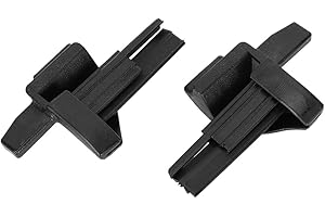Dioche - Clips para Estante de Paquetes, 2 Unidades, Color Negro, ABS, Clips de plástico para Estante de Paquetes, Soporte para Cubierta de Equipaje A16969302849051, Apto para W169 Clase
