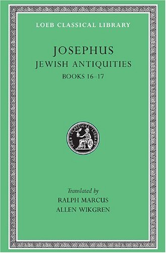 Cropswap.co.nz Josephus: Jewish Antiquities, Bks.xvi-xvii V. 11 (Loeb Classical Library) Image