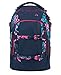 Produktbild satch pack Awesome Blossom 4er Set Rucksack, Sporttasche, Schlamperbox & Regencape Blau