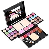 Satisface todas tus necesidades de maquillaje: nuestra paleta de sombra de ojos viene con 24 colores de sombra de ojos y brillantes, 6 brillo de labios, 3 colores, 2 polvos prensados y 4 herramientas de cepillo de maquillaje. Cubre todas tus necesidades de maquillaje, simplemente abra el kit de maquillaje y tira de las capas para comenzar un proceso más lindo e interesante. No importa si eres un artista profesional o principiante, es un artículo imprescindible en tu tocador.