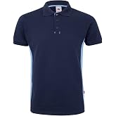 VELILLA - 105504 Men's Short-Sleeved Two-Tone Polo Shirt 180 g/m2