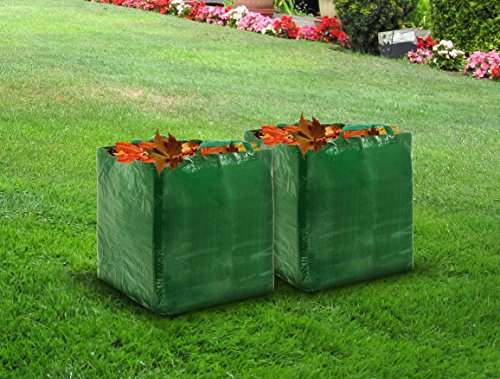 Fineway @ Robuste Garten Unkraut Blätter Papierkorb Schneiden Refuse Sack Tasche 82L - 2