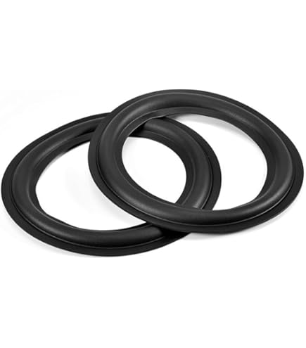 Bord en mousse de haut-parleur en caoutchouc de 10, anneaux surround pour caisson de basses perforé, kits de réparation de bricolage, remplacement de bord surround (1 pièce