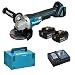 Produktbild Makita DGA508RFJ Akku-Winkelschleifer 18 V / 2x 3,0 Ah Akku & Ladegerät im MAKPAC