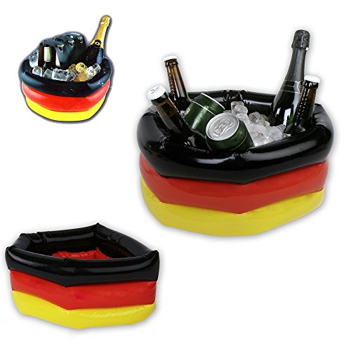 Deutschland-Getränkekühler, Kühler, Getränkekühler, Flaschen-Kühler, Deutschlandflagge, Deutschland, Fan-Artikel, Fußball-Fanartikel, EM, WM, Geschenk zu Sportevents, für Deutschlandfans