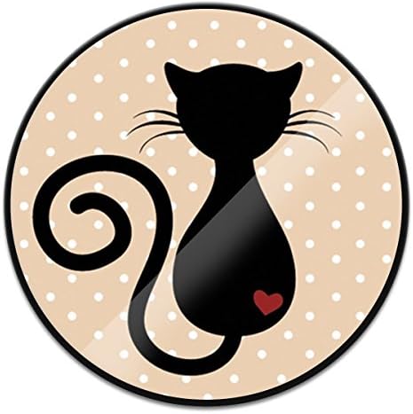 Universal Expanding Stand Pop Grip Phone Mount Stand Socket, Adhesive Smartphones Tablets Holder - Black Cat