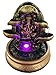 Petrichor God Ganesha sitting with Diyas - Golden Indoor water fountain RS.1500.00
