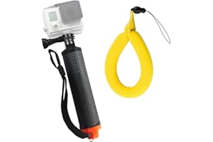Harwerrel Flotante Grip de Mano Empuñadura Impermeable Palo Selfie para GoPro Hero 7 6 5 4 Session 3+ 3 2 1 Cámara Deportiva con Correa Flotante