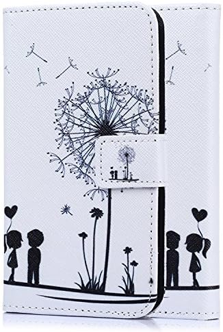 tinxi® Lenovo Vibe K5 / K5 Plus case cover Artificial pu leather Case bag Protective Cover flipcase card slot wallet pouch stand holder with magnetic closure,Love dandelion