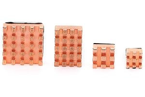 VBESTLIFE Radiator z Czystej Miedzi, 4 Szt. Profesjonalny Radiator Chłodzący do 4B 1G 2G 4G(Czysta miedź)