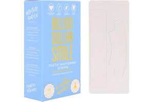 Billion Dollar Smile Pap Teeth Whitening Strips Enamel Safe – Ultra Thin Peroxide Free Teeth Whitening Strips for Sensitive Teeth, 14 Day Treatment