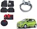 Auto Pearl Premium Quality Car Accessories Combo of Car Floor Foot Mats 3D Black. & Premium Make Red Black Car Pet Seat Cover. & Full Steel Towing Tow Cable 2000kgs 6mm Heavy Duty 4Mtr. For Chevrolet Beat Type-2 RS.2356.00