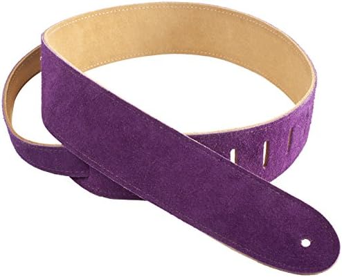 Henry Heller HBS2-PUR 2 inch Basic Suede Guitar Strap - Purple