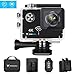 Produktbild Tenswall Touchscreen 4K Action Cam, WiFi Sports Camera 16MP Ultra Full HD Unterwasserkamera EIS Helmkamera Wasserdicht mit 2 Verbesserten Batterien Transporttasche und Kostenlose Accessoires
