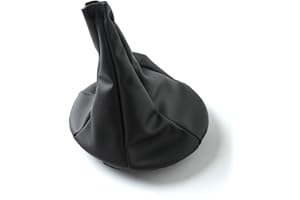 XPEX 1 Pezzi Cuffia Cambio para Fiat Panda, Cuffia Saca In Similpelle Con Ghiera Di Ritenzione Per Leva Cambio Compatibile Con Auto Fiat Panda 2003-2012 Fiat 500C 2007-2013(Nero)