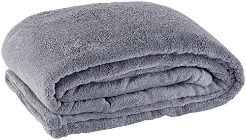 Wilson Gabor Weiche Mikrofaser-Kuscheldecke, 130 x 170 cm, 190 g/m², dunkelgrau - 2