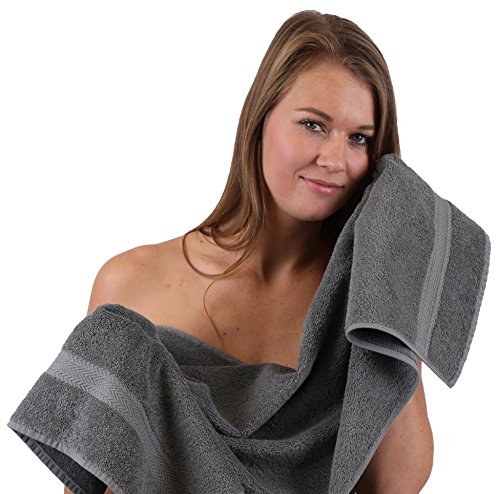 Betz 10 tlg. Handtuch-Set 2 Duschtücher 4 Handtücher 2 Gästetücher 2 Waschhandschuhe 100% Baumwolle PREMIUM - 4