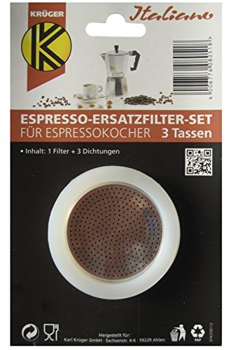 KARL KRÜGER Ersatzteil-Set zu Espresso-Kanne passend zu Kanne 3 Tassen i. 5 / a. 6,5 cm KARL KRÜGER Ersatzteil-Set zu Espresso-Kanne passend zu Kanne 3 Tassen i. 5 / a. 6,5 cm Bilder