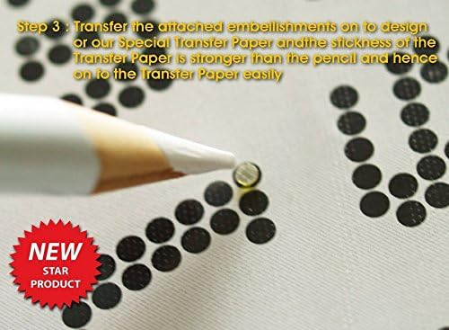 meyfdsyf Mini Magical Sticky Pick Up Pencils for Picking up and Transferring Tiny Embellishments(White)