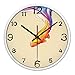 Produktbild WEEKDEGY wanduhr Wandtaktgeber, ruhige Wandtaktgeber, Hotel-Gaststättewandtaktgeber-Schlafzimmerwohnzimmerwandtaktgebergröße: 12inch, 14inch (Farbe : Hg01, Größe : 12inch)