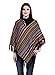eWools Women Ladies Girls Winter Wear Round Neck Checkered Multicolor Woolen Poncho RS.747.00