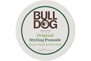 BULLDOG SKINCARE - Pommade coiffante originale pour homme | Finition brillante et tenue ferme | 75 g