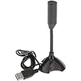 Oraima USB Mini Mic Desktop Laptop Stereo Recording Flexible Microphone with USB Connector Stand for PC Notebook Skype Desktop Mac Speech Microphone