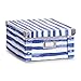 Produktbild Zeller 17572 Aufbewahrungsbox Blue Stripes, Pappe, Dekor, ca. 31 x 26 x 14 cm