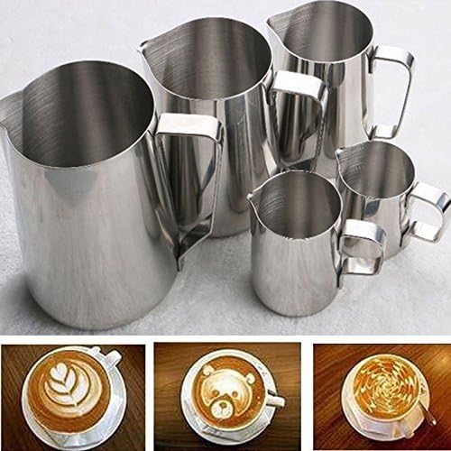 Stainless Steel Coffee Latte Milk Flat White Frothing Foam Jug Pitcher150-1500ML (150ML)