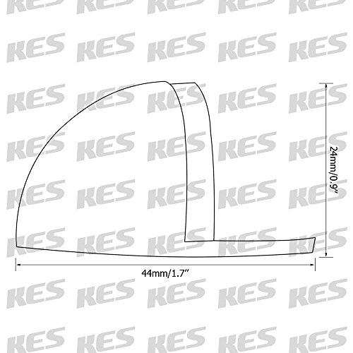 KES Edelstahl Boden Tür Stopper Türstopper stoppt Screw Mount 5-Pcs, gebürstet, HDS201-2-P5 - 2