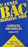 Image de Année Bac 1988, sciences naturelles, séries C, D