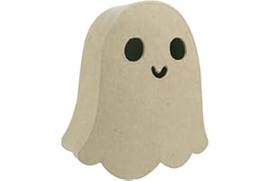 Decopatch BT054C - 1 supporto in cartapesta marrone 4,5X9,5X10 cm, scatola fantasmi