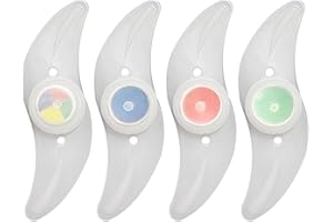 Lueden 4Pack Bike Spoke Lights LED Neon Wheel Flashing Lights Tire Flash Lamp Waterproof Multicolour Bicycle Decoration with 3 Flash Modes for Both Adults Kids Bicycle Accessories for Riding at Night