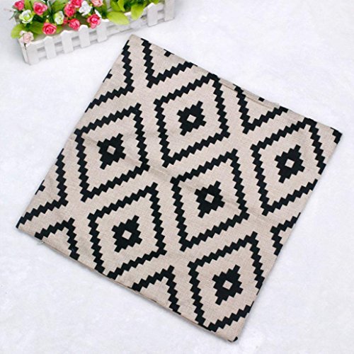 Sunnywill Geometrische Argyle Leinen Throw Kissen Fall Kissen Cover Home Decor ( Kissen ist nicht inbegriffen ) - 3
