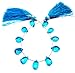 Produktbild One Strand Natural Blue Topaz 11.5x7.5 mm Pear & Faceted 6.5 Inch Long. BD1064-3