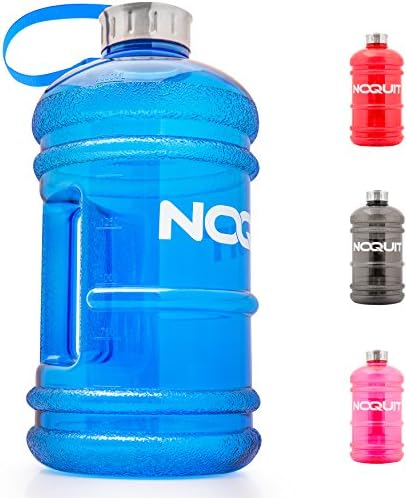 Water jug drinks bottle – sports water bottle – gym training water gallon XXL water container bottle – bottle – 2.2 liter BPA- &amp; DEHP-free – perfect for crossfit, MMA fitness body building and strength training from Noquit, blue