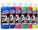ProAiir Waterproof Hybrid Face and Body Art Paint Sets - Flo 6 (UV/Flourescents), 1oz (30ml) Bottles