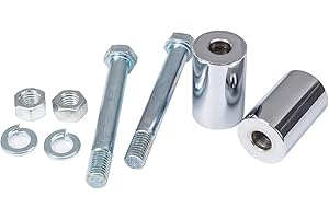 CELOMT 2'' Rise Handlebar Risers Extension For Harley Davidson 1-1/4'' Handlebars Chrome Motorcycle Spacers