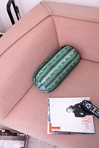 Kikkerland Kaktus Kissen, Polyester, Grün, Single - 6