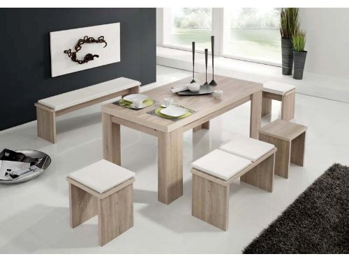 Preisvergleich Produktbild Sitzbank Esstischbank 140x37 Eiche sägerau