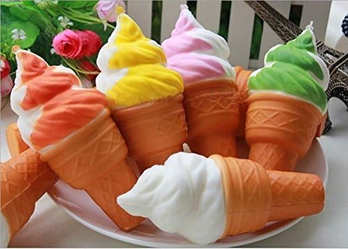 Slow Rising Squishy Soft Jumbo Ice Cream Squishy Charms Squeeze Toy (1pcs)